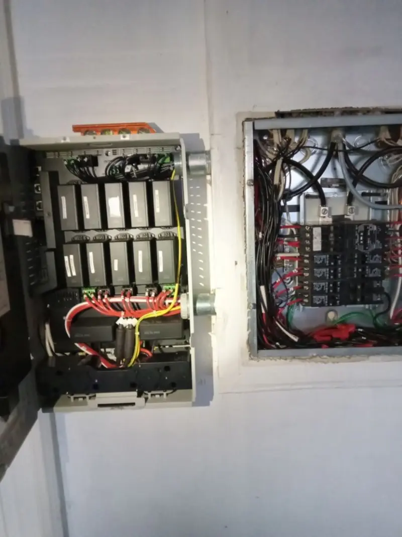 Electrical panel upgrade completed for Security Camera Wiring in Farmington
